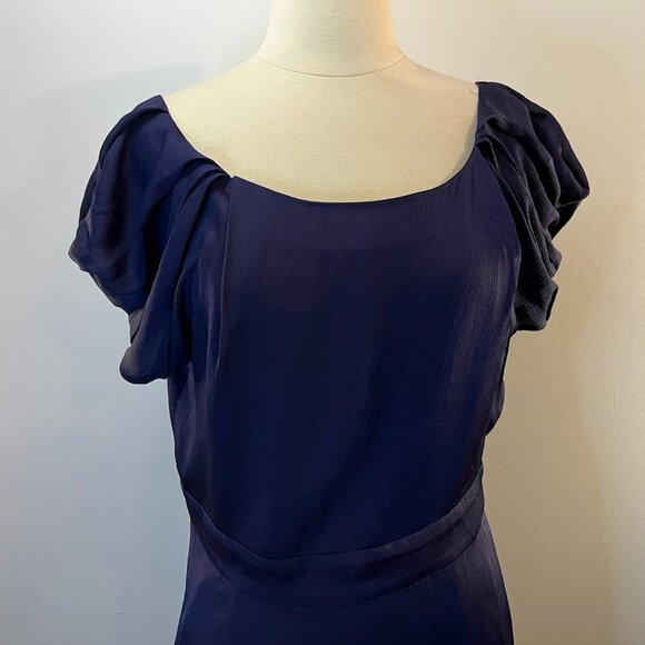 BCBGeneration Women's Midnight Blue Open Back Dress - Size 12 - NWT $128 - Picture 2 of 5